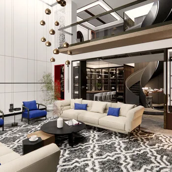 Modern living room Sketchup model download ID: 100000006 Modern living room Sketchup model download ID: 100000006