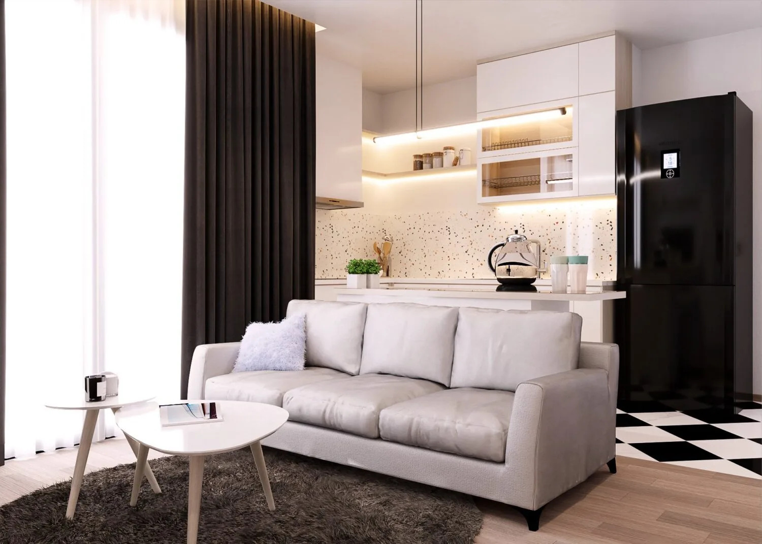 Apartment Modern Sketchup Scene Free Download ID: 106000010 (DE’CASA)
