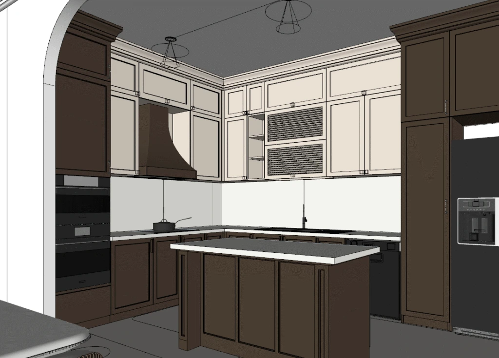 Livingroom & Kitchen SketchUp Vray Scene Free Download ID: 212000006 (Huy Nguyen)