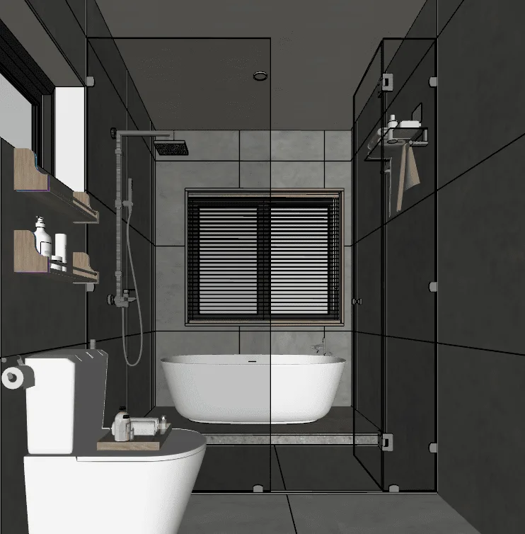 Interior bedroom scene Sketchup model download ID 101000055 (Kuan Kheu)