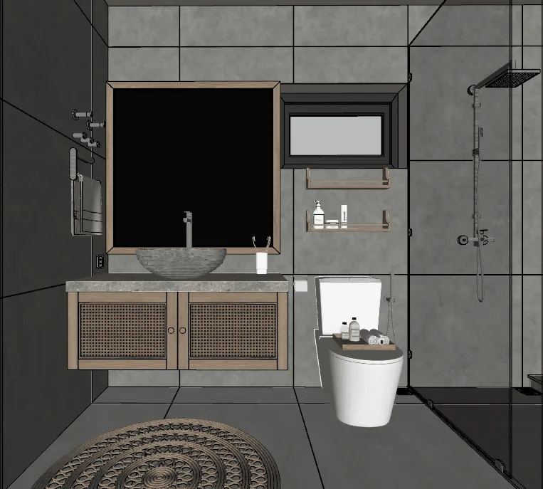 Interior bedroom scene Sketchup model download ID 101000055 (Kuan Kheu)