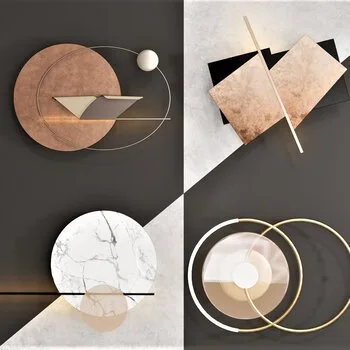 Modern wall decoration Sketchup model download ID: 138000004 (Dishang)