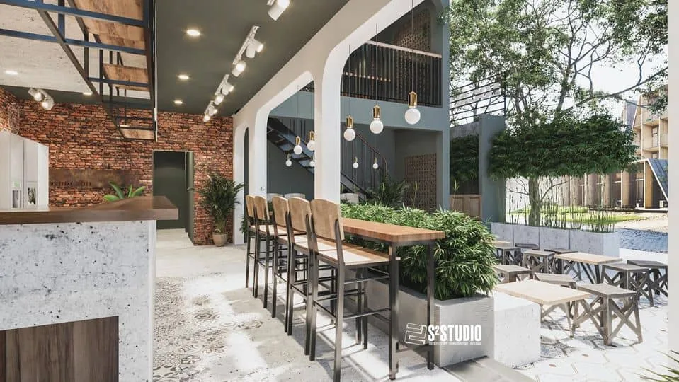 Sketchup scene coffee shop interior model download ID: 108000027 (Loc Spin)