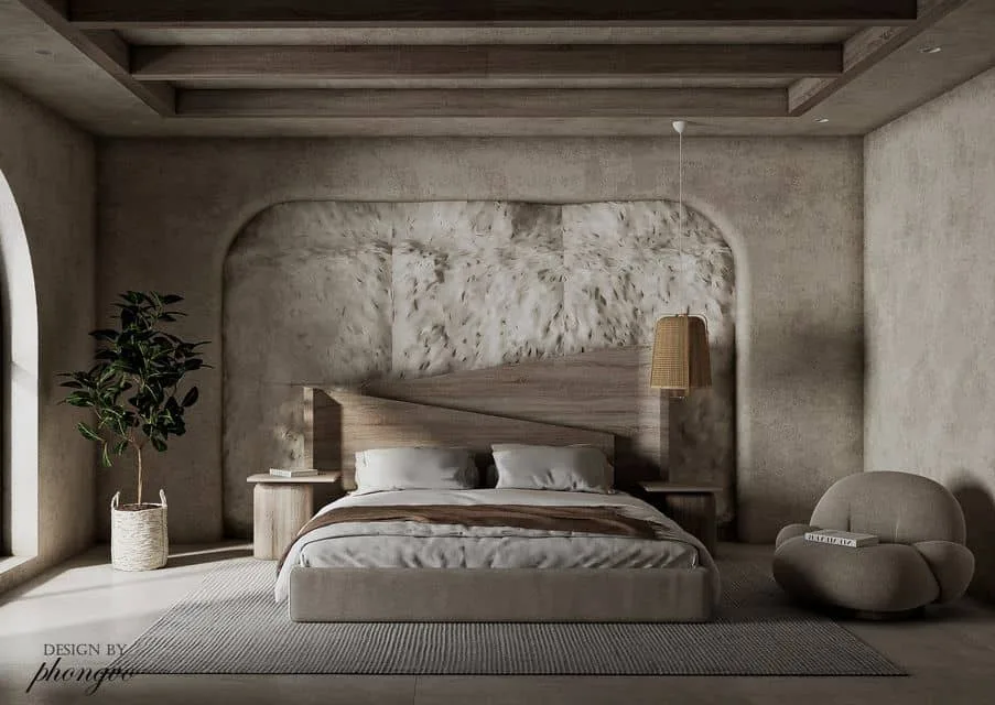 Sketchup bedroom scene interior model download ID: 101000065 (Phong Vo)