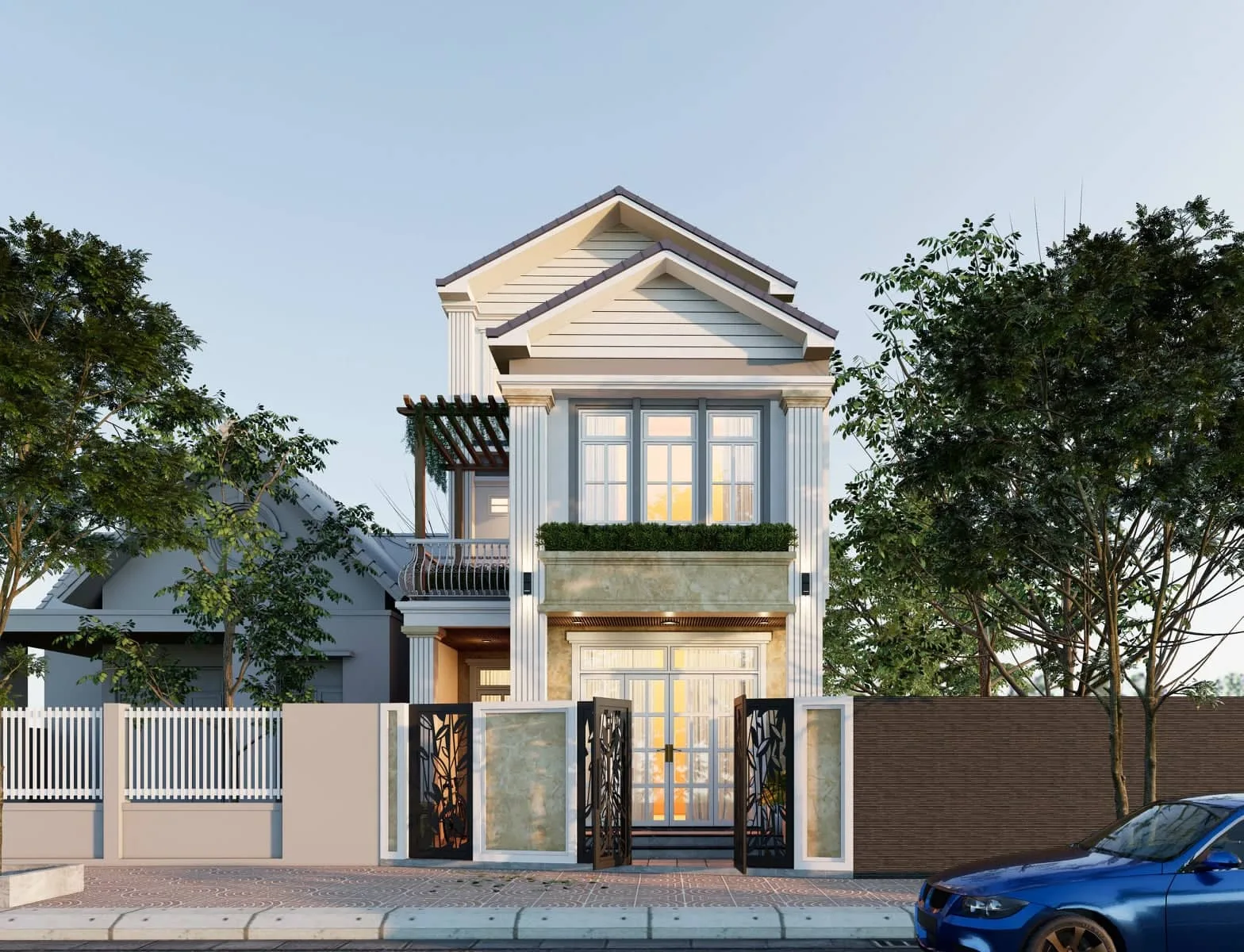 House exterior scene Sketchup model download ID: 213000097 (Pham Thanh Cong) House exterior scene Sketchup model download ID: 213000097 (Pham Thanh Cong)