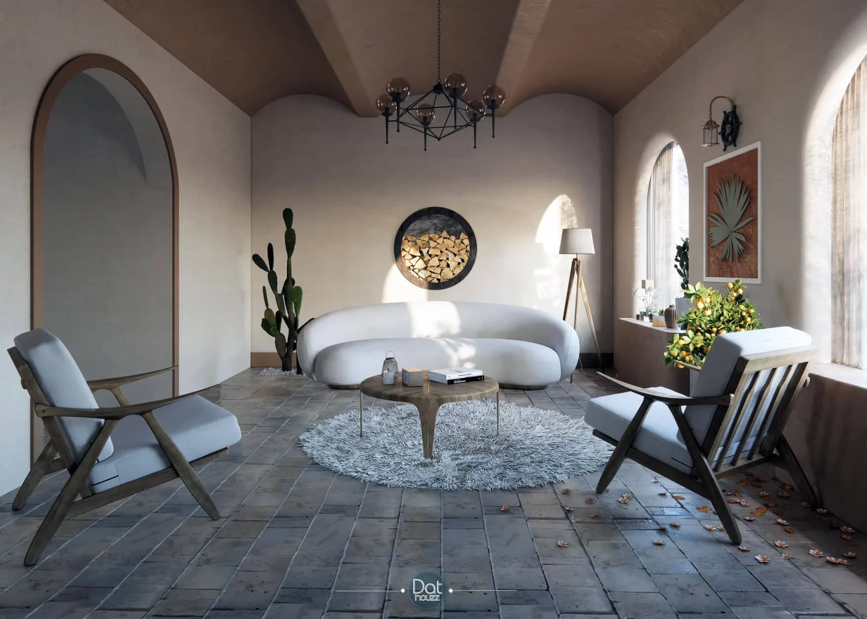 Living room Sketchup scene model download ID: 100000096 (Dathouzz)