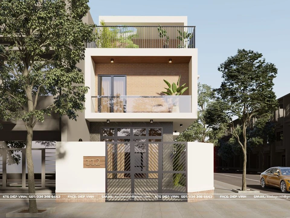House Exterior Scene SketchUp Model Free Download ID 101000237 (Diep Vinh)