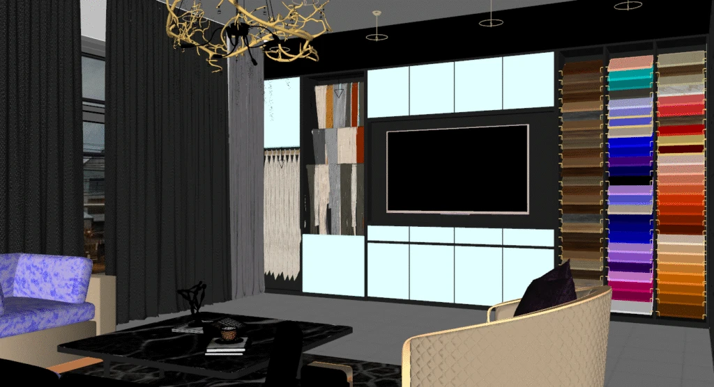 Showroom Modern – Interior SketchUp Model Free Download ID: 111000006 (Kim Phong)