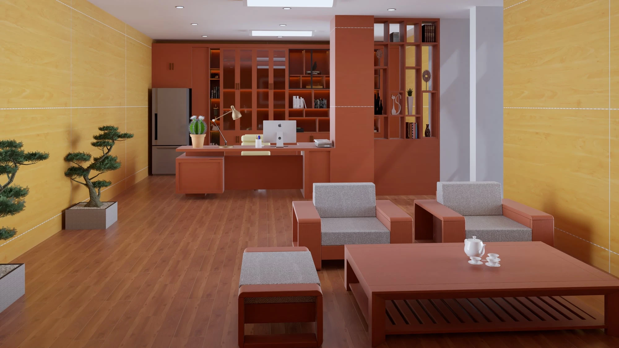 Director Office SketchUp Interior Model Free Download ID 110000040 (Kien Truc Nha Đep)