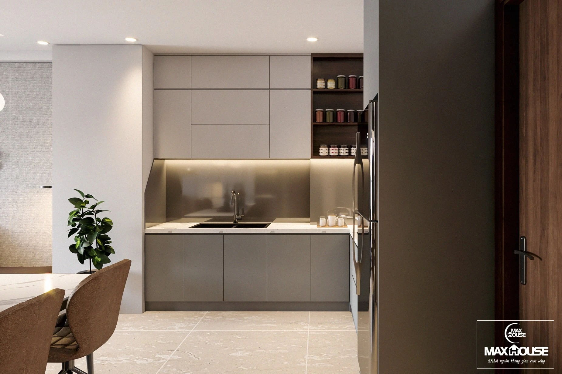 3D Model Free Download SketchUp Modern Apartment Enscape ID 106000183 (Dinh Linh)