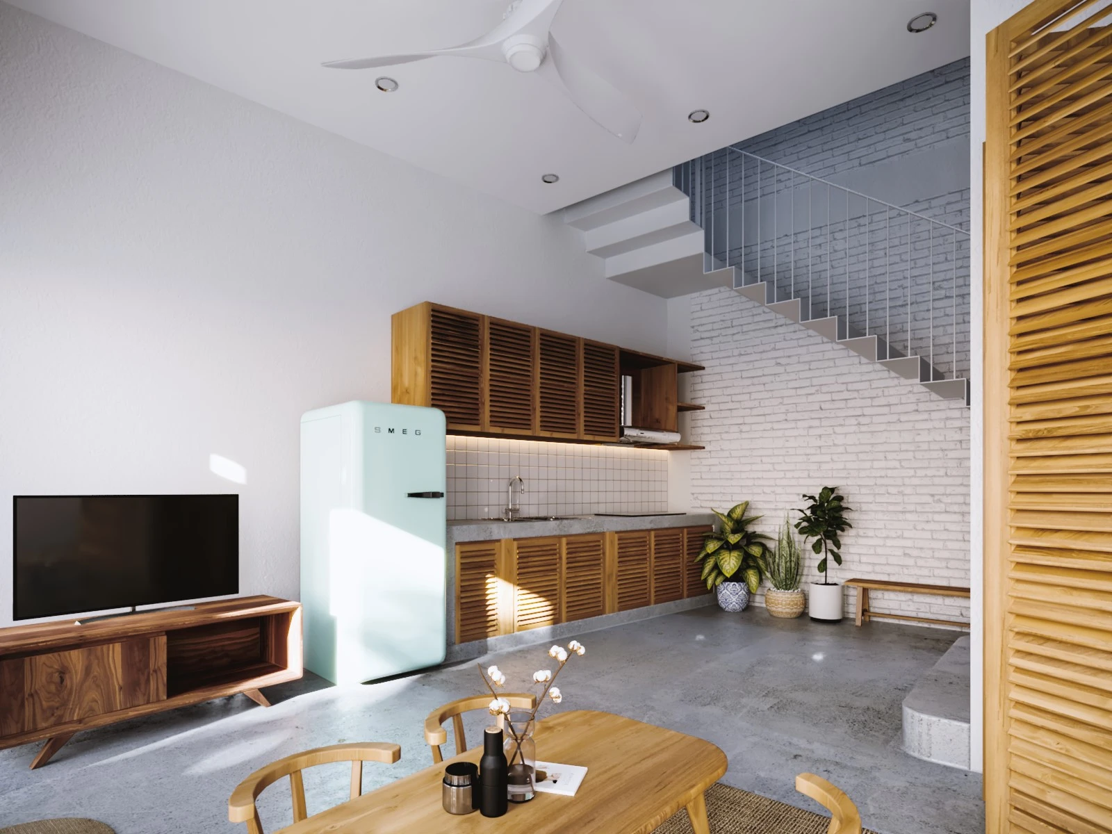 SketchUp Free 3D Model Free Download SketchUp Modern Interior House ID 212000099 (Loc Bao)