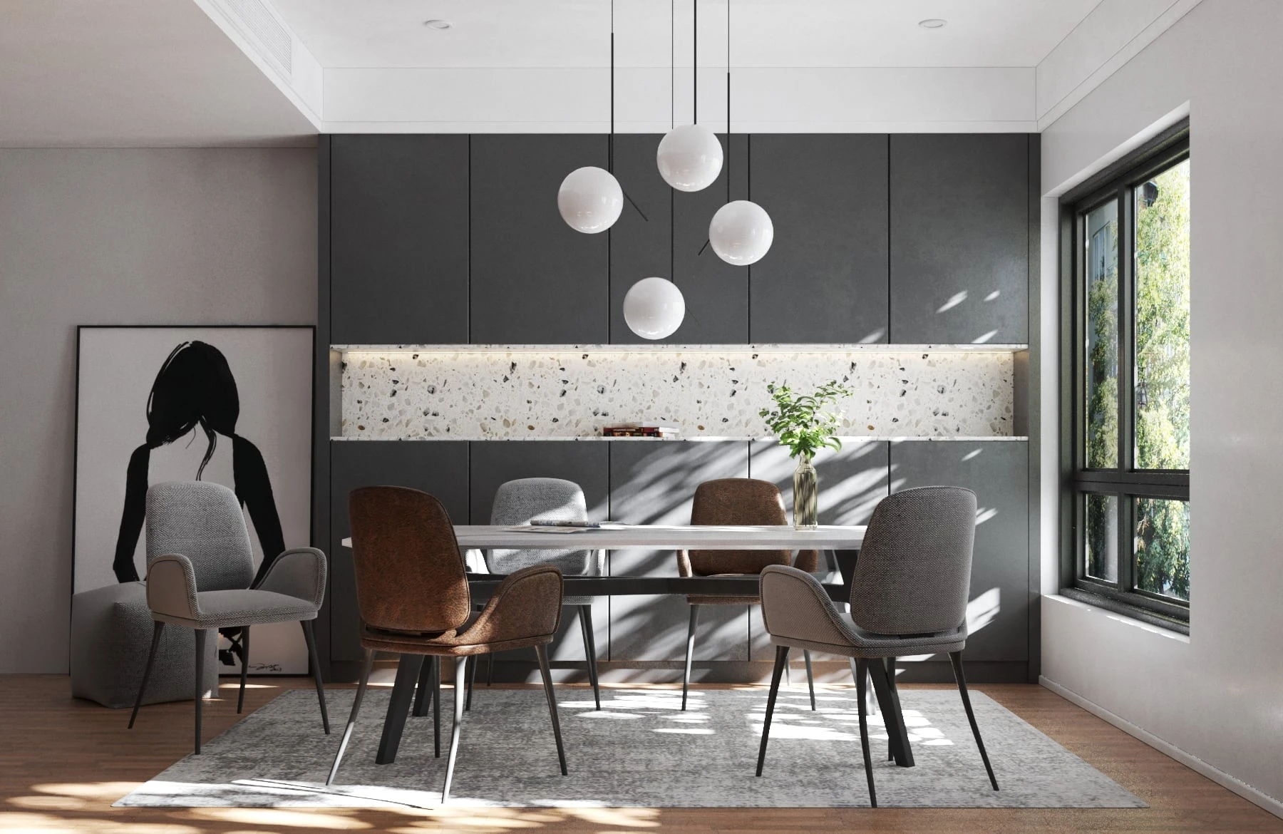 SketchUp Free 3D Model Free Download SketchUp Modern Kitchen Vray ID 102000046 (Vo Le Phong)