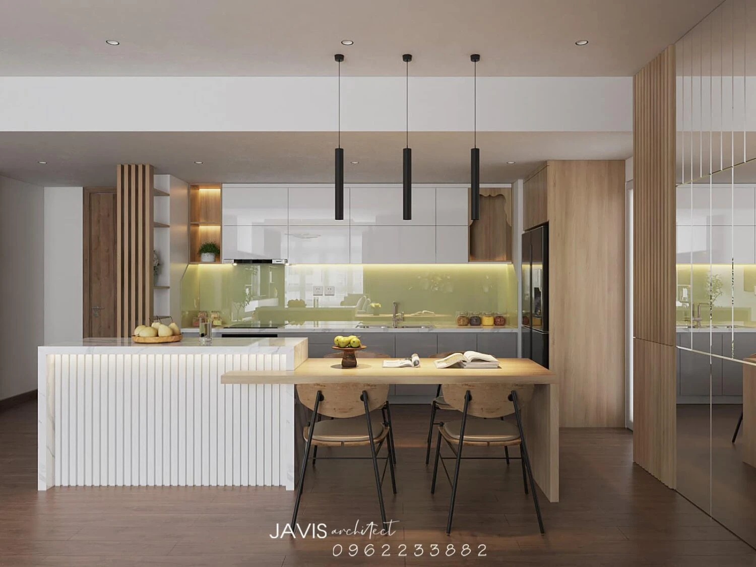 SketchUp Free 3D Model Free Download SketchUp Modern Living Room - Dining Room Enscape ID 218000195 (Hoang Thang)