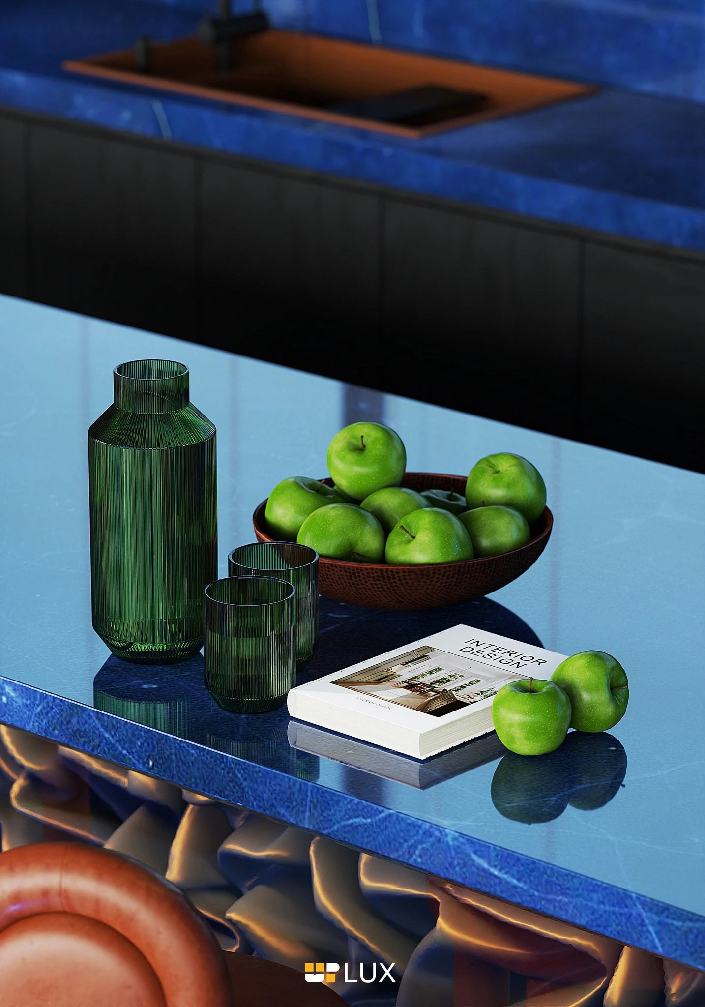 3D Model Free Download SketchUp Modern Living Room - Dining Room Vantage ID 218000225 (Xuan Khanh)