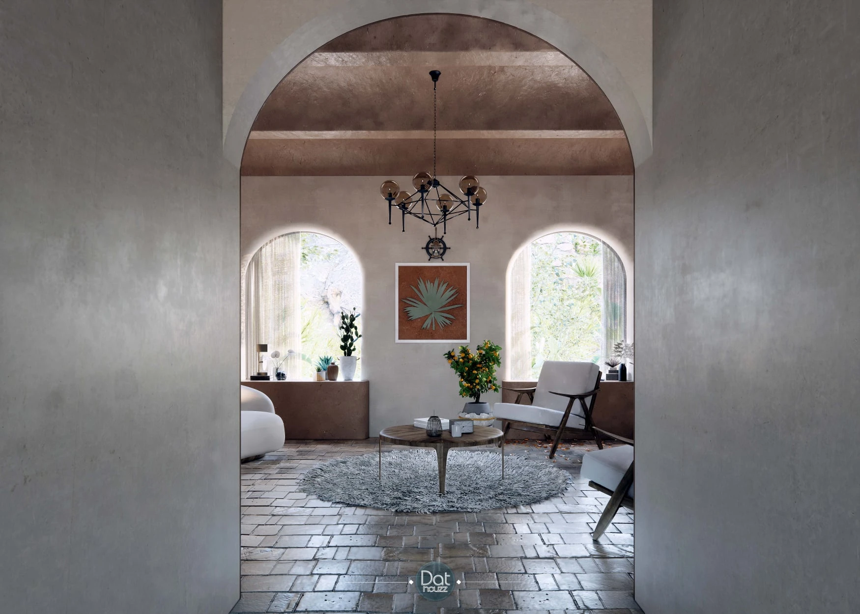 SketchUp Free 3D Model Free Download SketchUp Modern Living Room Enscape ID 100000334 (Dat Houzz)