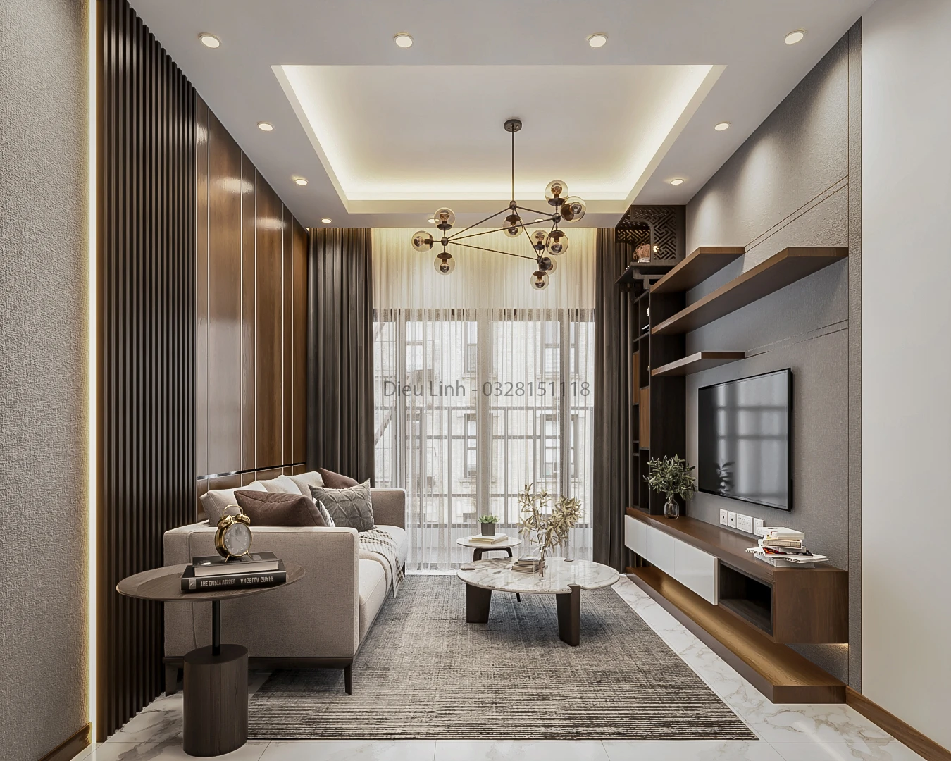 Apartment 3D Model Free Download SketchUp Modern ID 106000163 (Dieu Linh)