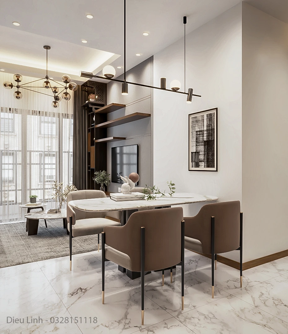 Apartment 3D Model Free Download SketchUp Modern ID 106000163 (Dieu Linh)