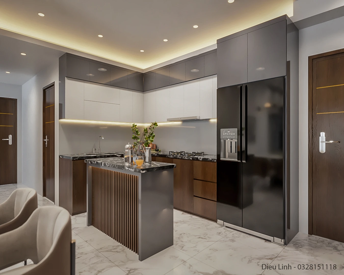 Apartment 3D Model Free Download SketchUp Modern ID 106000163 (Dieu Linh)