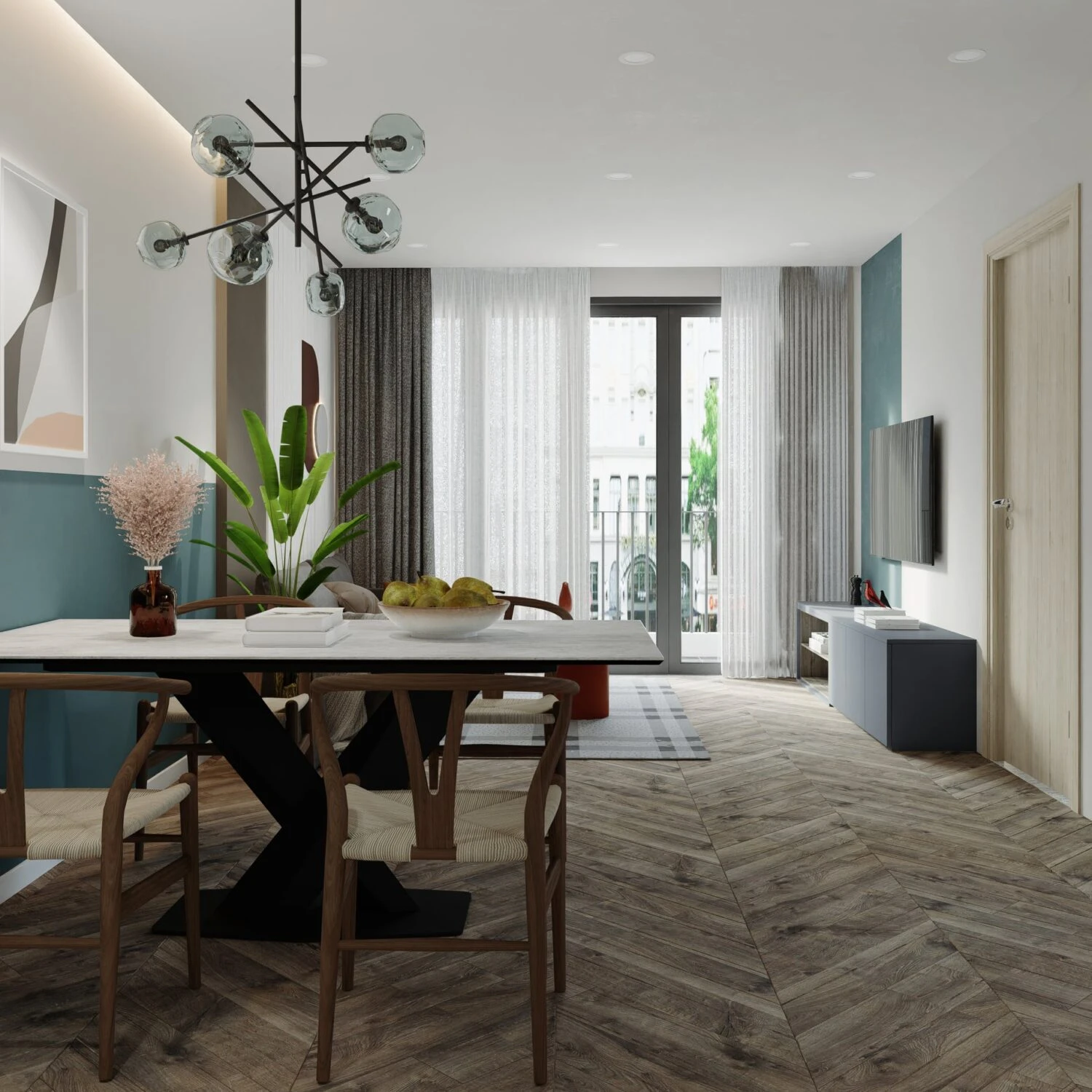 Apartment Modern D5 SketchUp Model Free Download ID 106000191 (Quoc Vi Phan Phan)