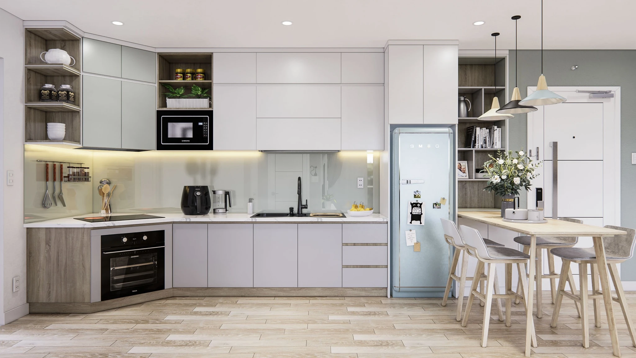 Apartment Modern Enscape SketchUp Model Download Free ID 106000167 (Tran Phuc Loc)