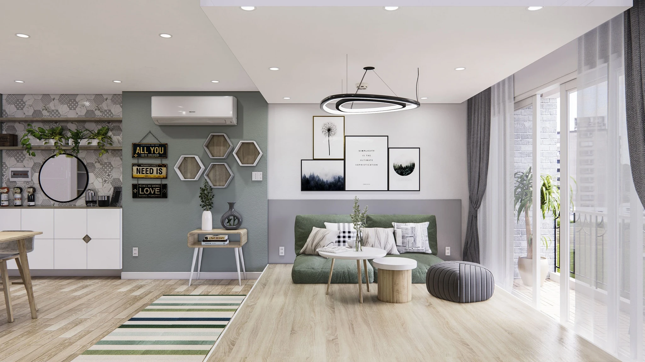 Apartment Modern Enscape SketchUp Model Download Free ID 106000167 (Tran Phuc Loc)