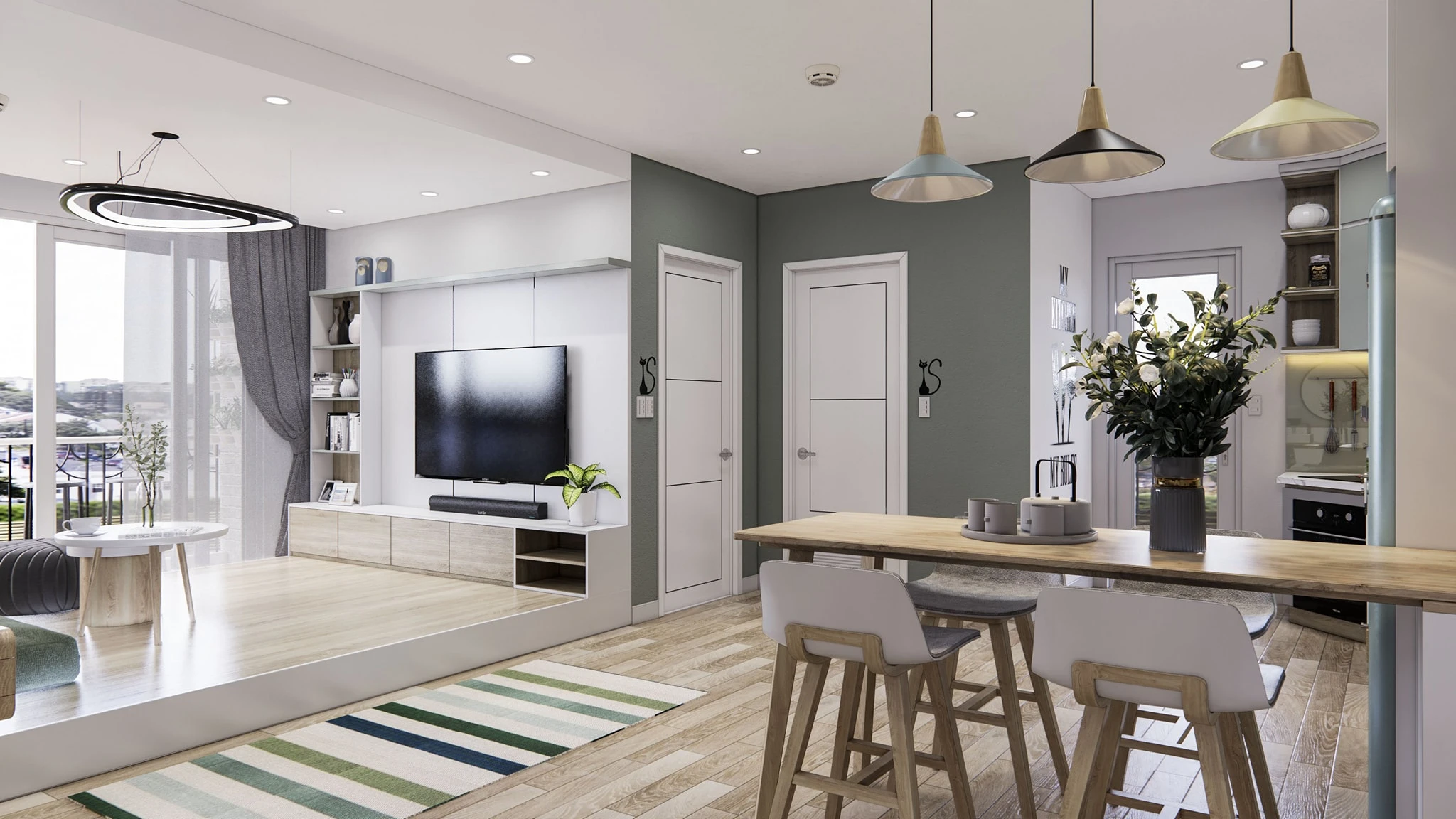 Apartment Modern Enscape SketchUp Model Download Free ID 106000167 (Tran Phuc Loc)