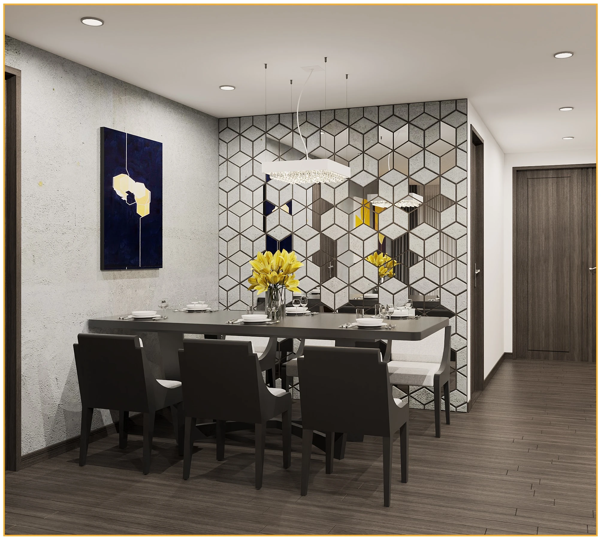 Apartment Modern Enscape SketchUp Model Free Download ID 106000161 (Toan Nguyen)