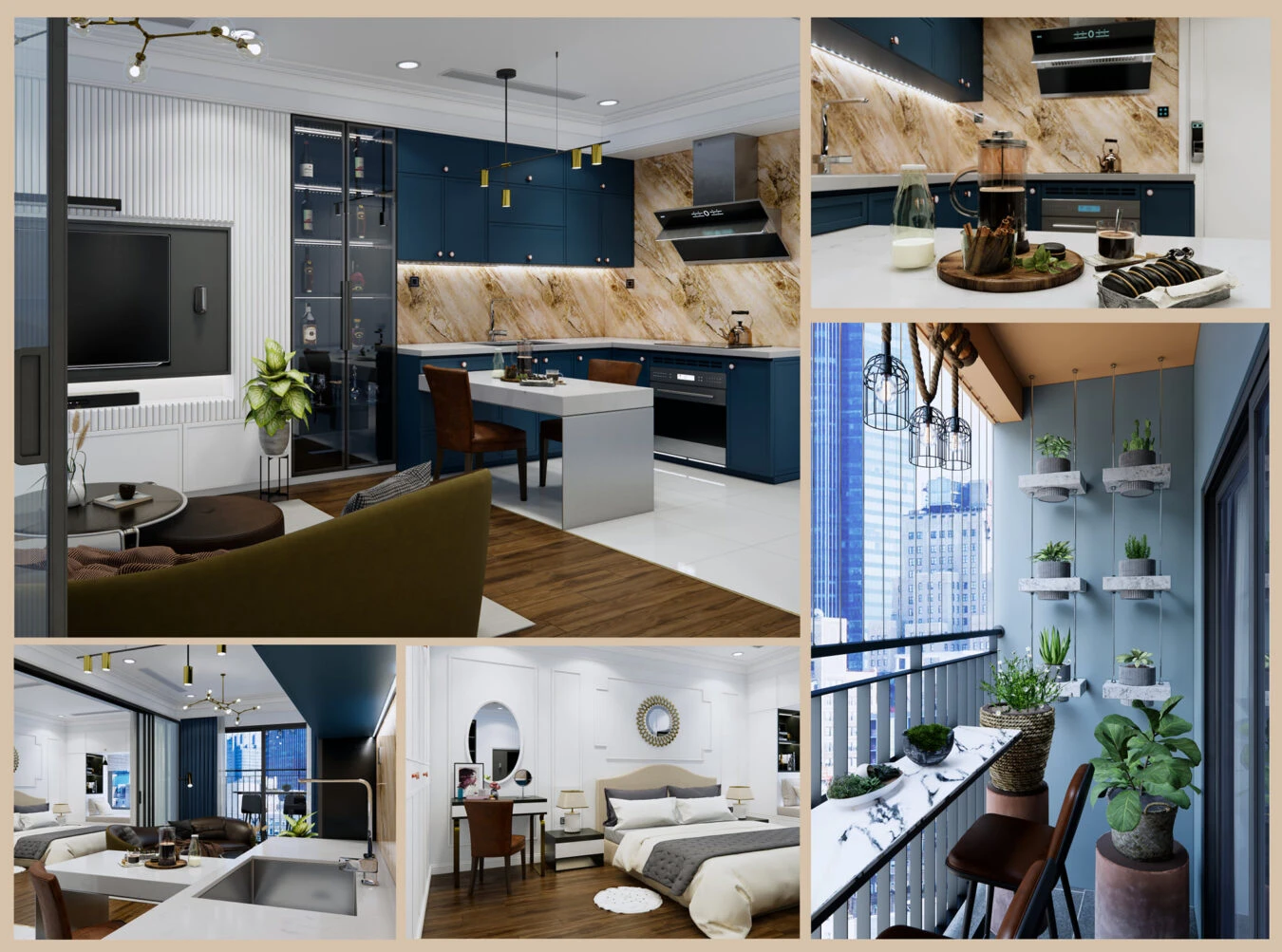 Apartment Modern Enscape SketchUp Model Free Download ID 106000179 (Cung Duong)