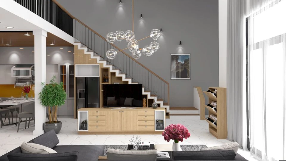 Apartment Modern Vray 3D Model Free Download SketchUp ID 106000143 (Hoang Long)