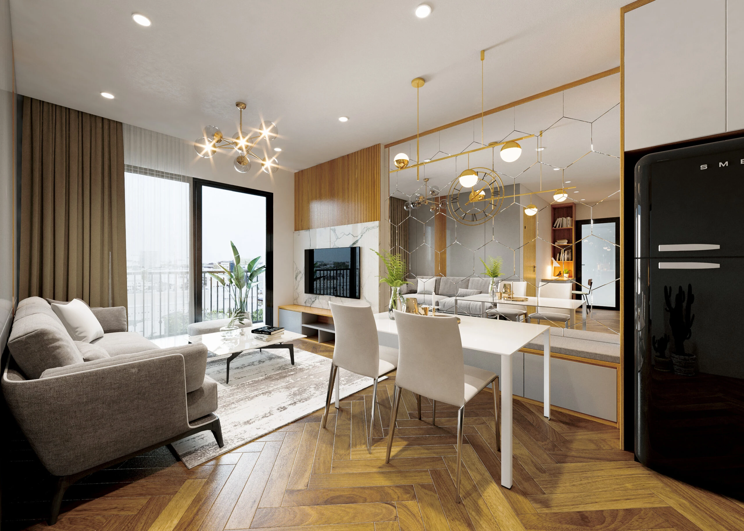 Apartment Modern Vray SketchUp Model Free Download ID 106000149 (Koi Archi)