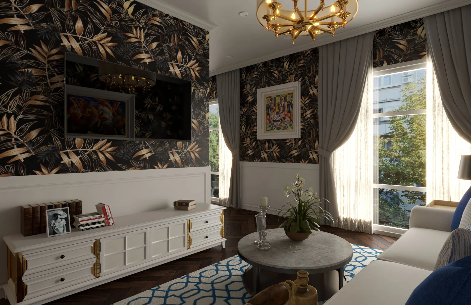 Apartment SketchUp Free Model Neo Classic Download ID 106000152 (Duc Vinh Nguyen)