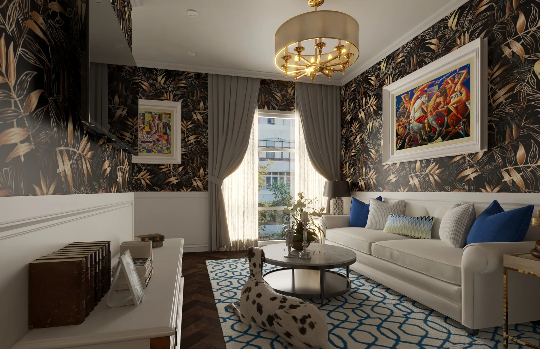 Apartment SketchUp Free Model Neo Classic Download ID 106000152 (Duc Vinh Nguyen)