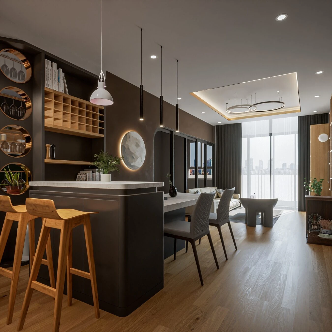 Apartment SketchUp Model Download Vray Modern Free ID 106000187 (Quoc Vi Phan Phan)
