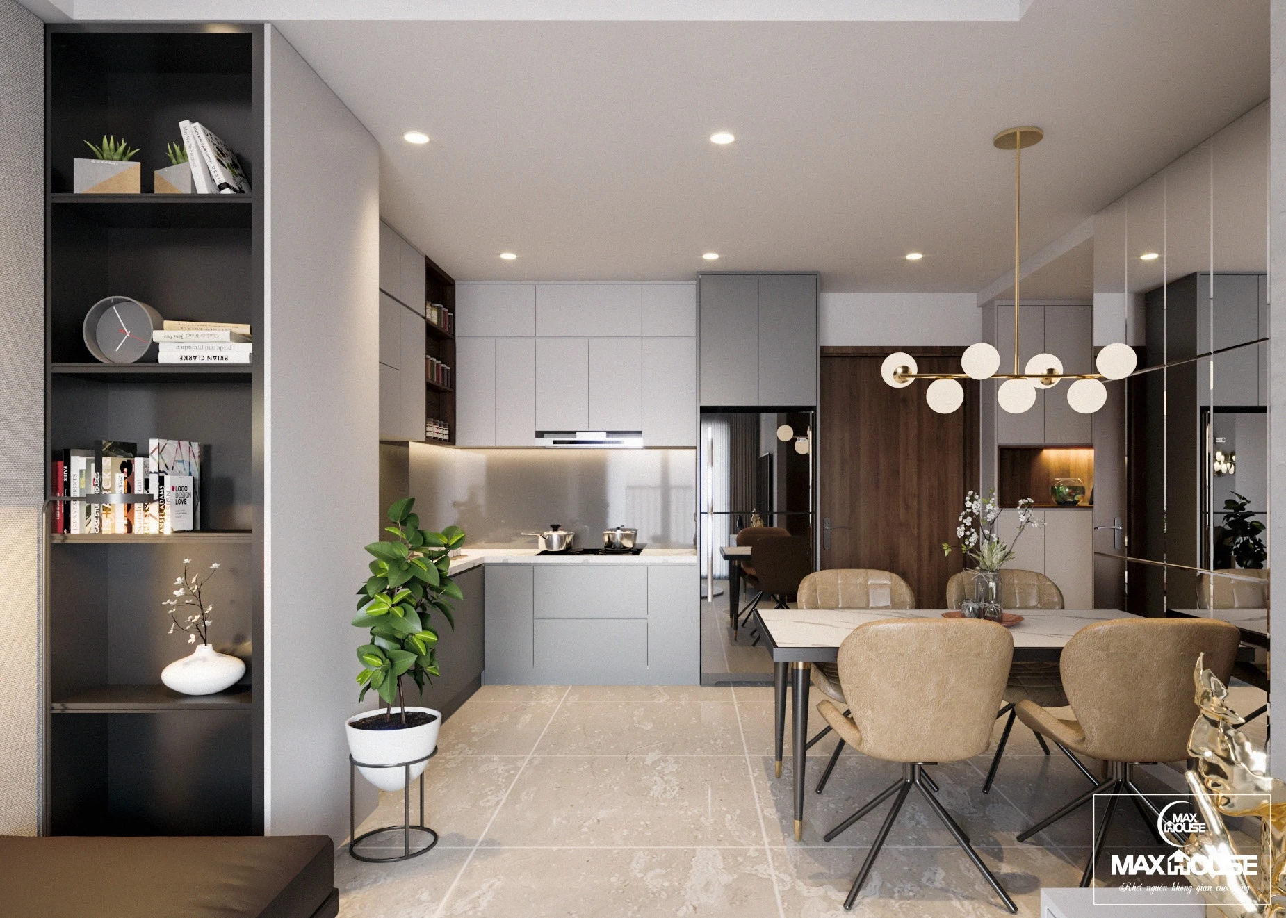 Apartment SketchUp Model Free Download Modern ID 106000151 (Nguyen Tan Phuong)