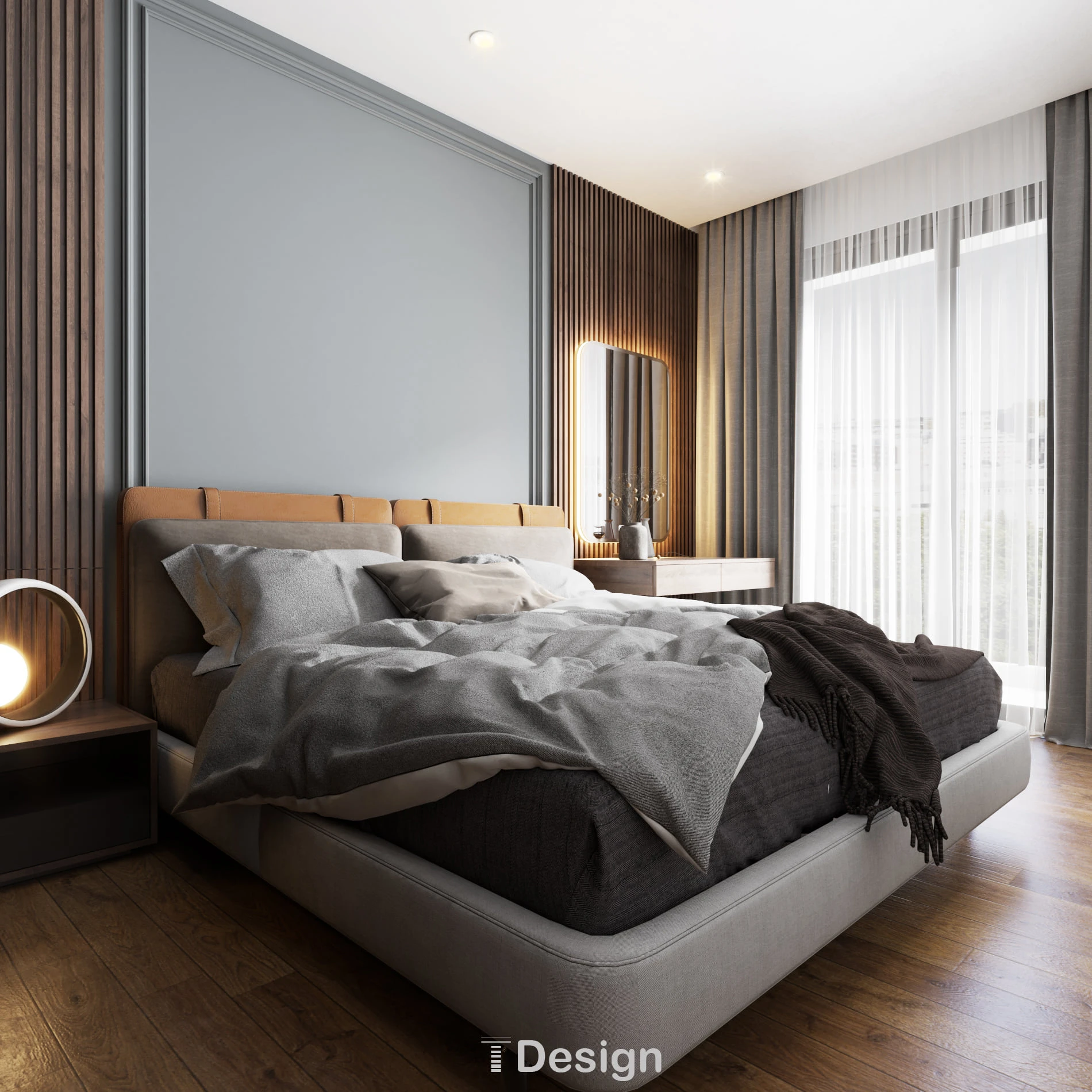 SketchUp Free Bedroom Enscape Model Free Download Modern ID 101000502 (Trong Thanh)