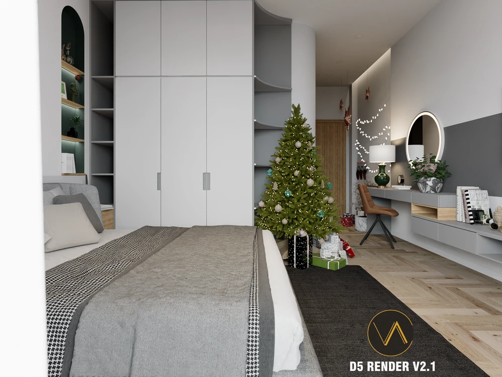 Bedroom Enscape Model Free Download Modern ID 101000582 (Quoc Vi Phan Phan)