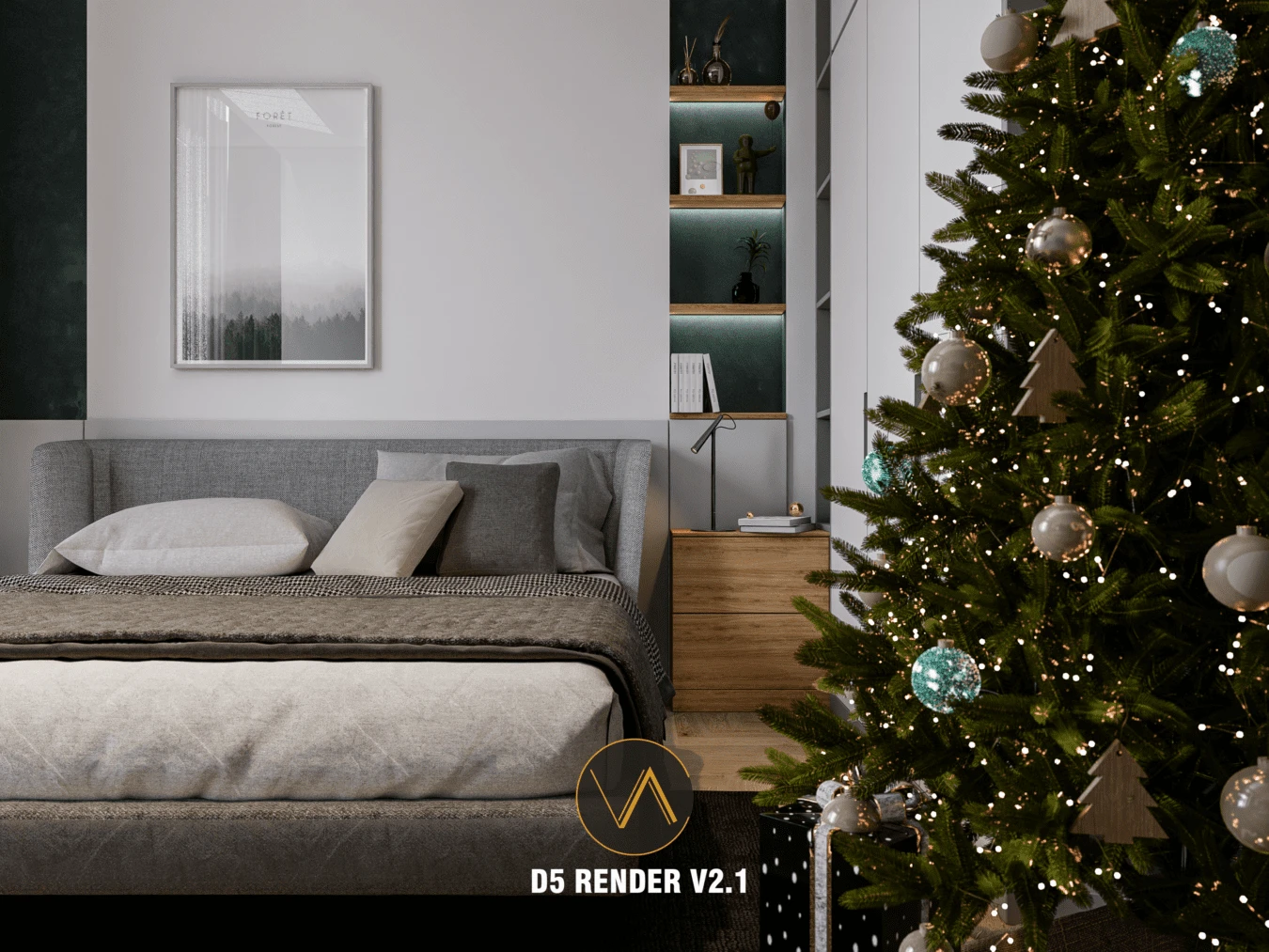 Bedroom Enscape Model Free Download Modern ID 101000582 (Quoc Vi Phan Phan)