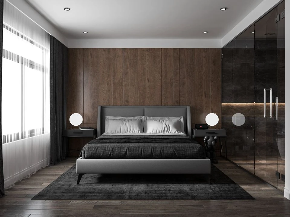 SketchUp Free Bedroom Enscape Model Free Download Vray Modern ID 101000283 (Duc Nguyen)