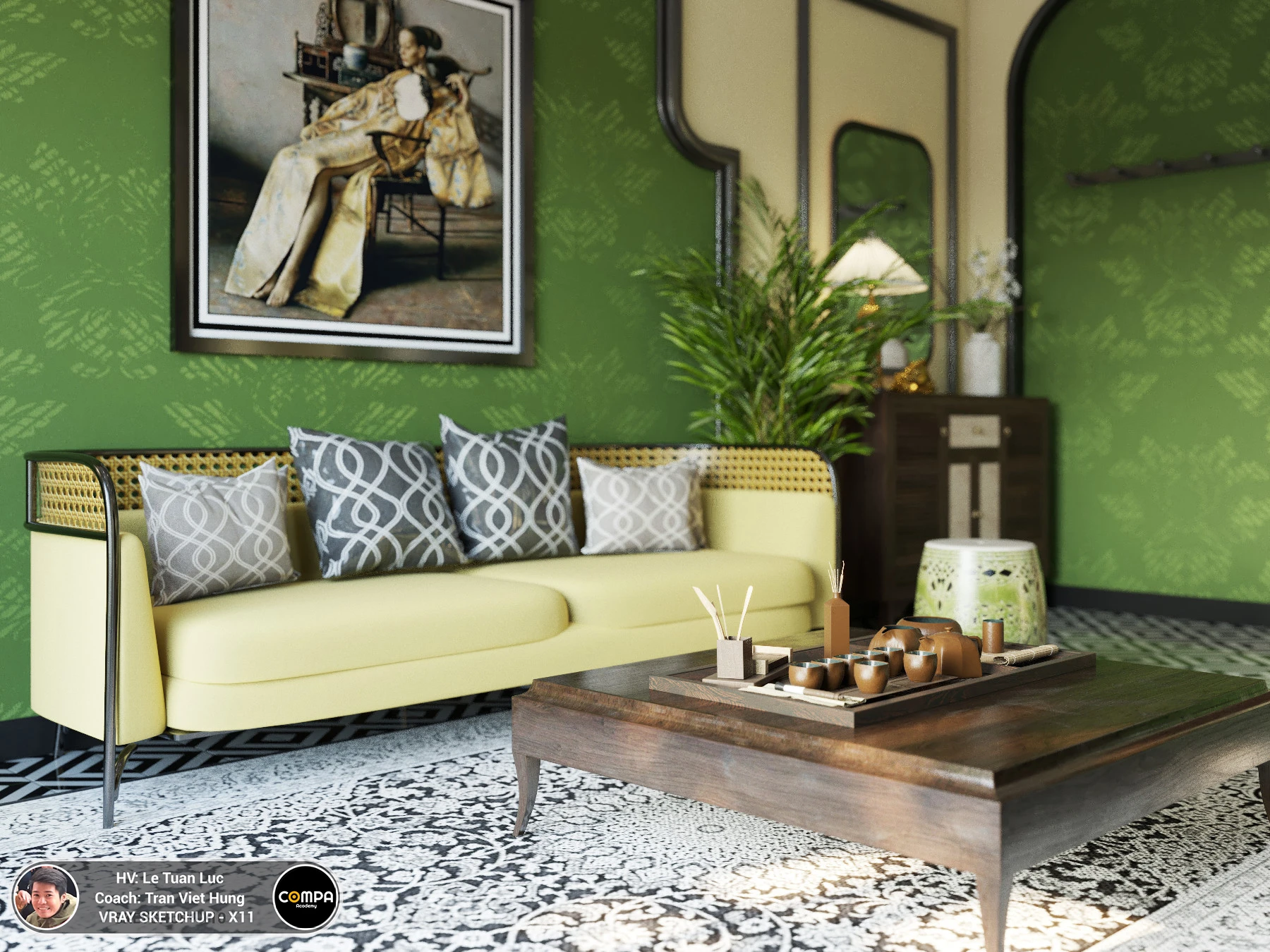 Bedroom Free Sketchup Models Download Vray Indochine ID 101000416 (Tran Viet Hung)