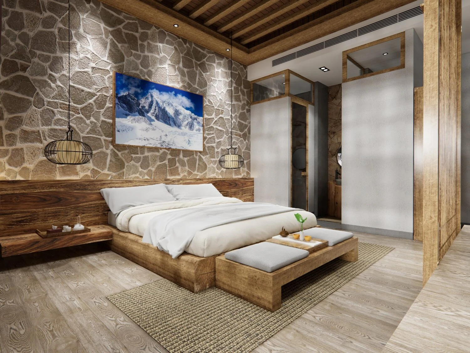 SketchUp Free Bedroom Free Sketchup Scene Download Enscape Modern ID 101000614 (Dinh Thanh)