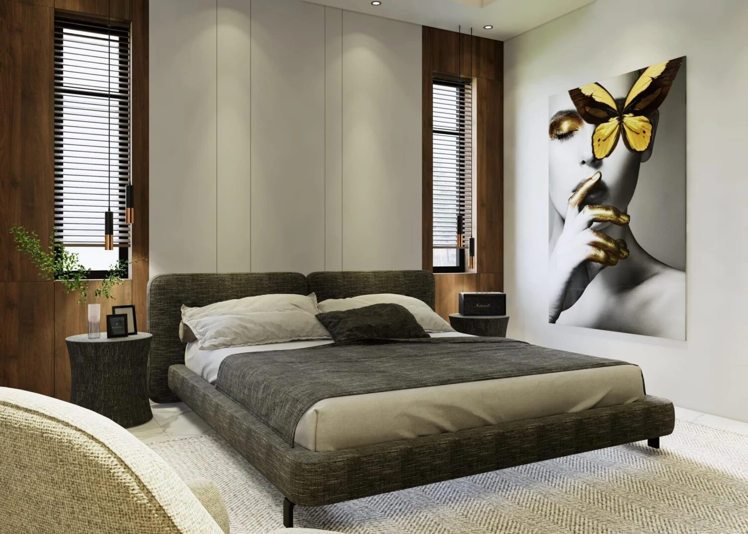 SketchUp Free Bedroom Free Sketchup Scene Download Enscape Modern ID 101000694 (Kim Phong)