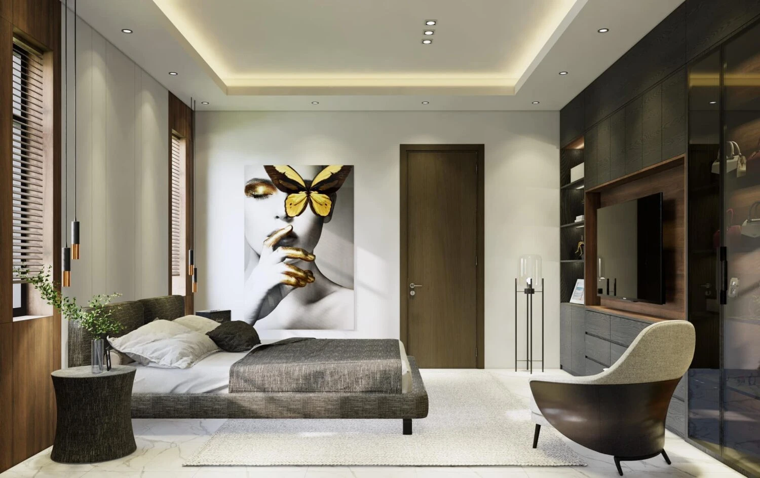 SketchUp Free Bedroom Free Sketchup Scene Download Enscape Modern ID 101000694 (Kim Phong)