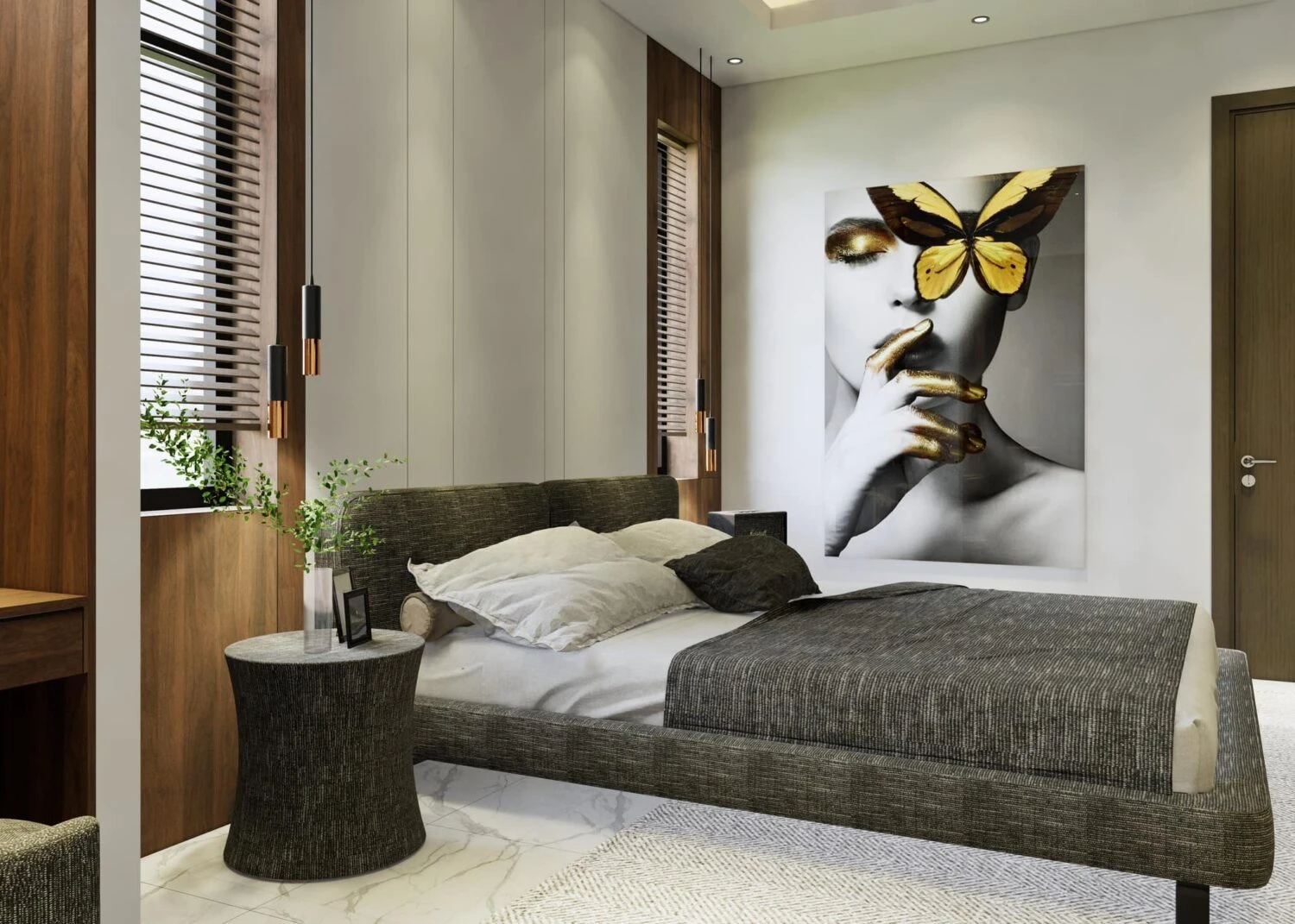 SketchUp Free Bedroom Free Sketchup Scene Download Enscape Modern ID 101000694 (Kim Phong)