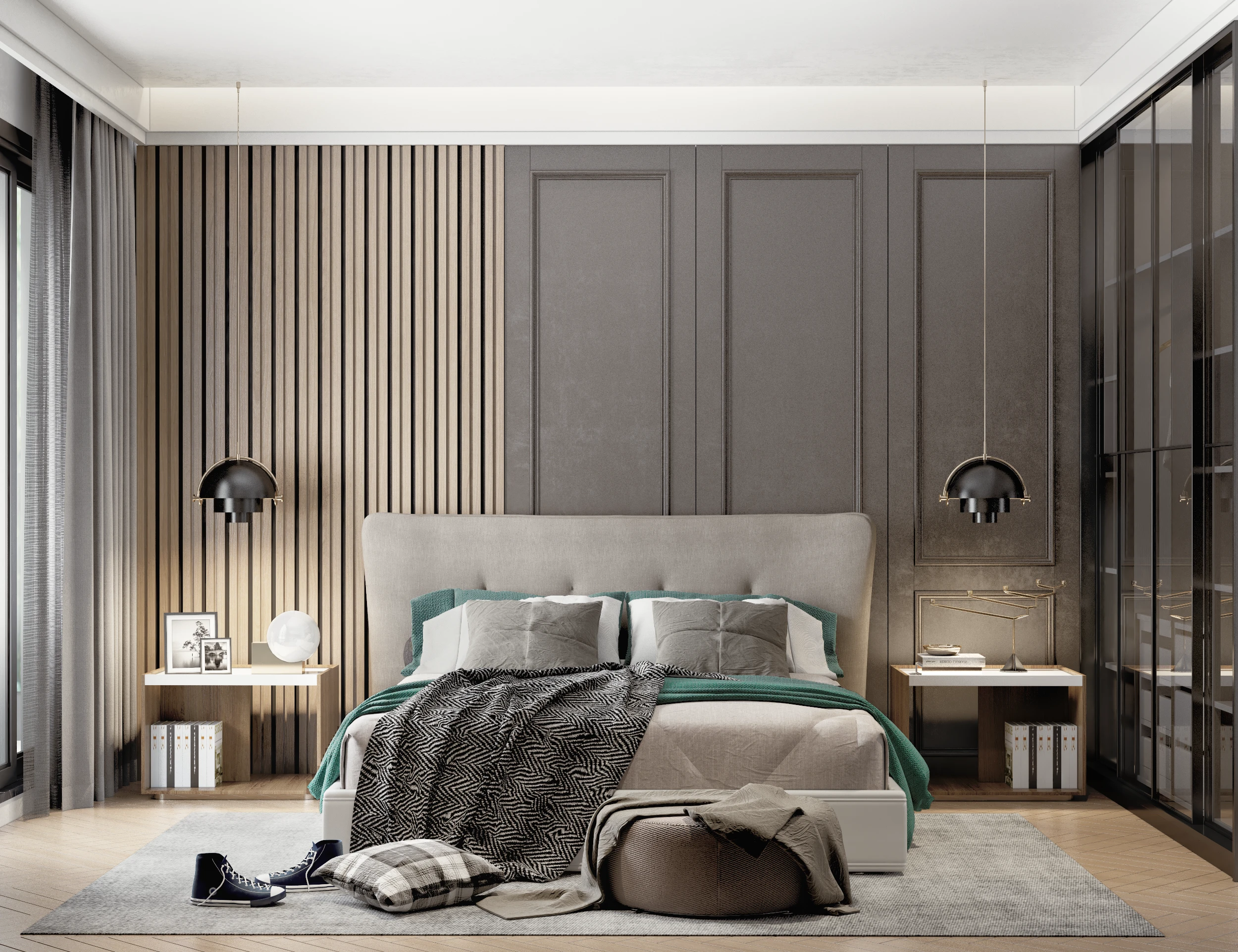 Bedroom Free Sketchup Scene Download Modern ID 101000424 (Dinh Huy)