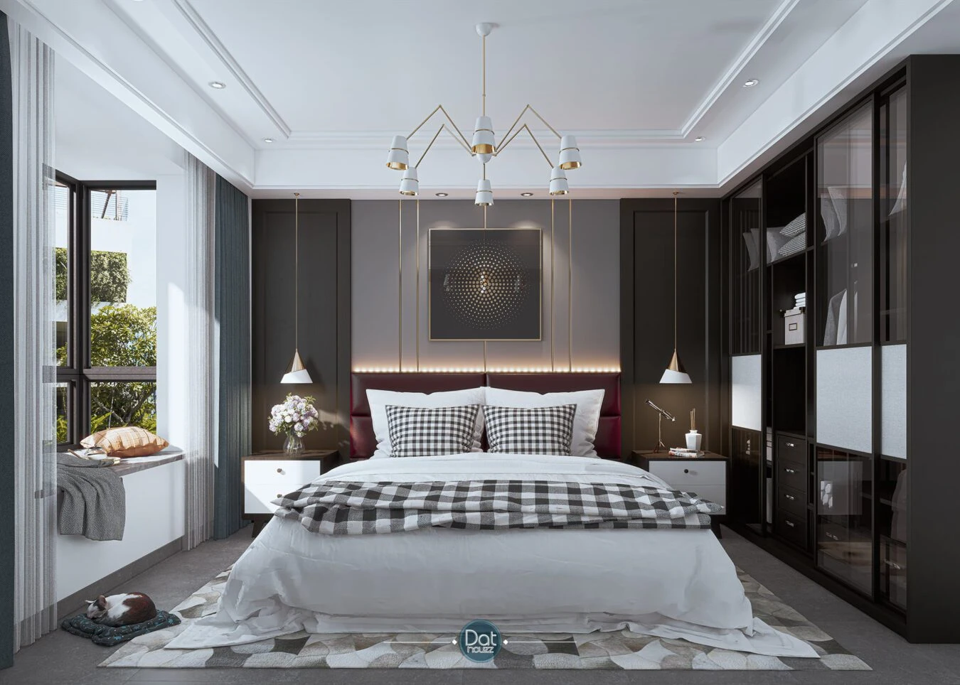 Bedroom Free Sketchup Scene Download Modern ID 101000594 (Dat Houzz)