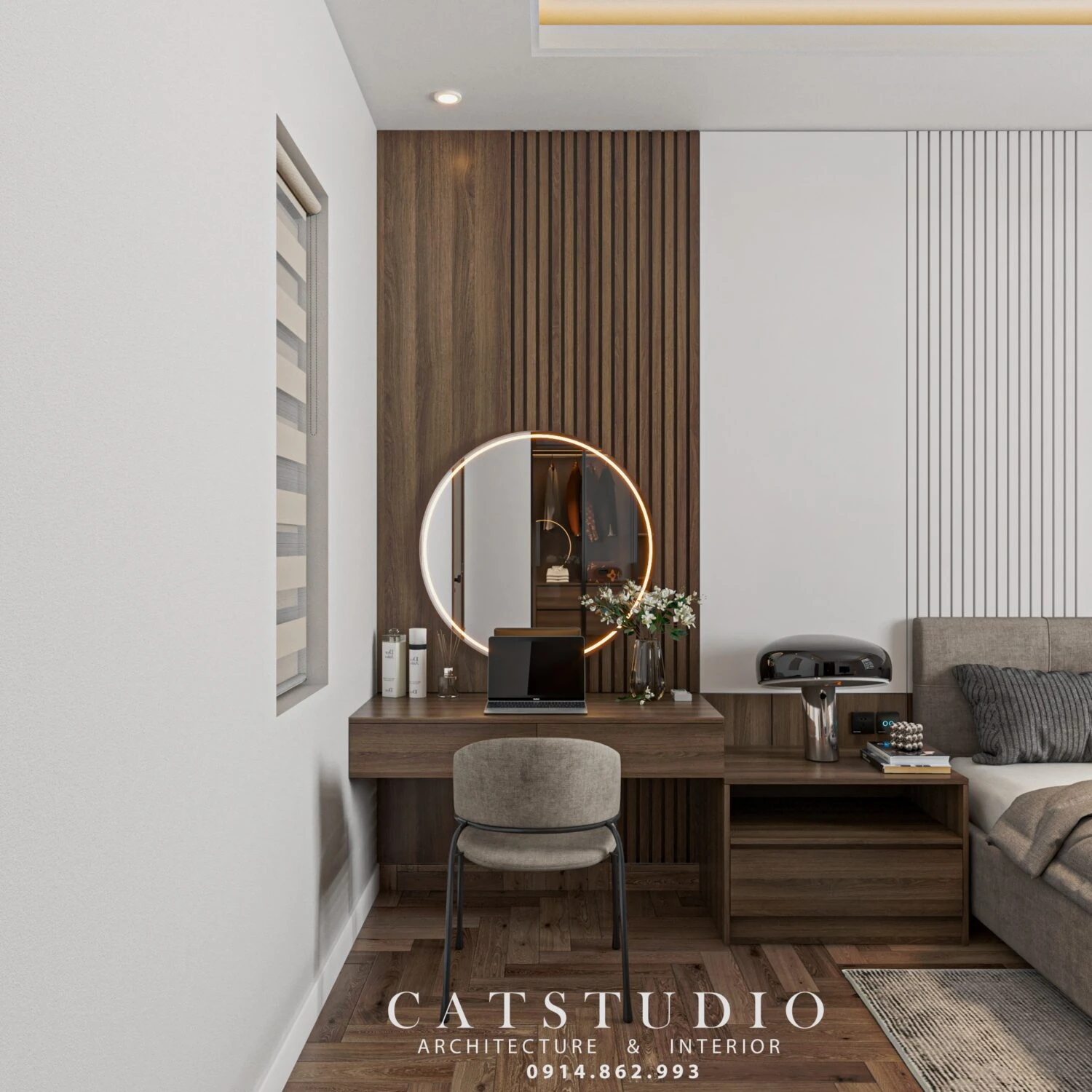 Bedroom Free Sketchup Scene Download Modern ID 101000704 (Kts Nghiathan)