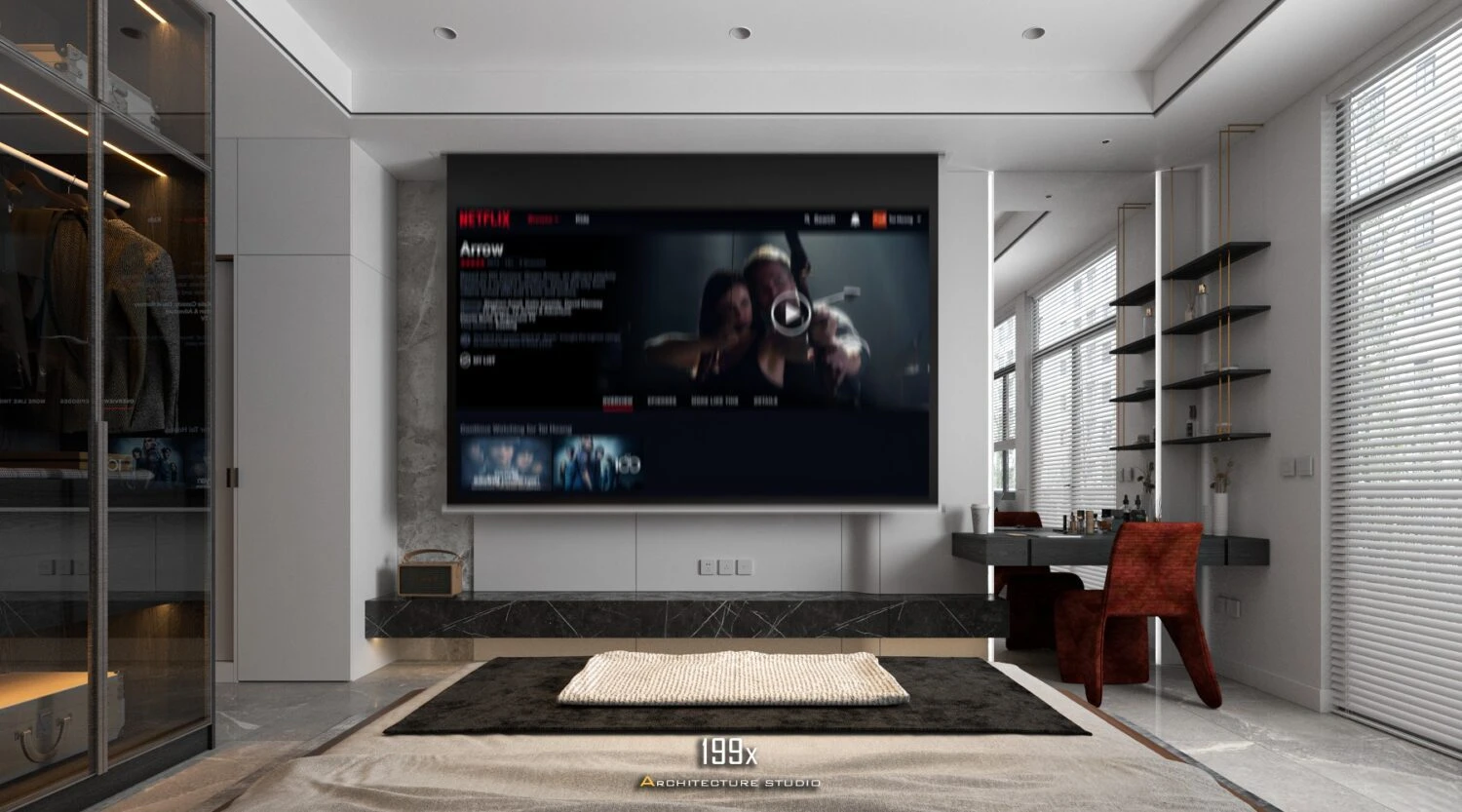 SketchUp Free Bedroom Free Sketchup Scene Download Vray Modern ID 101000724 (My Hong Vu)