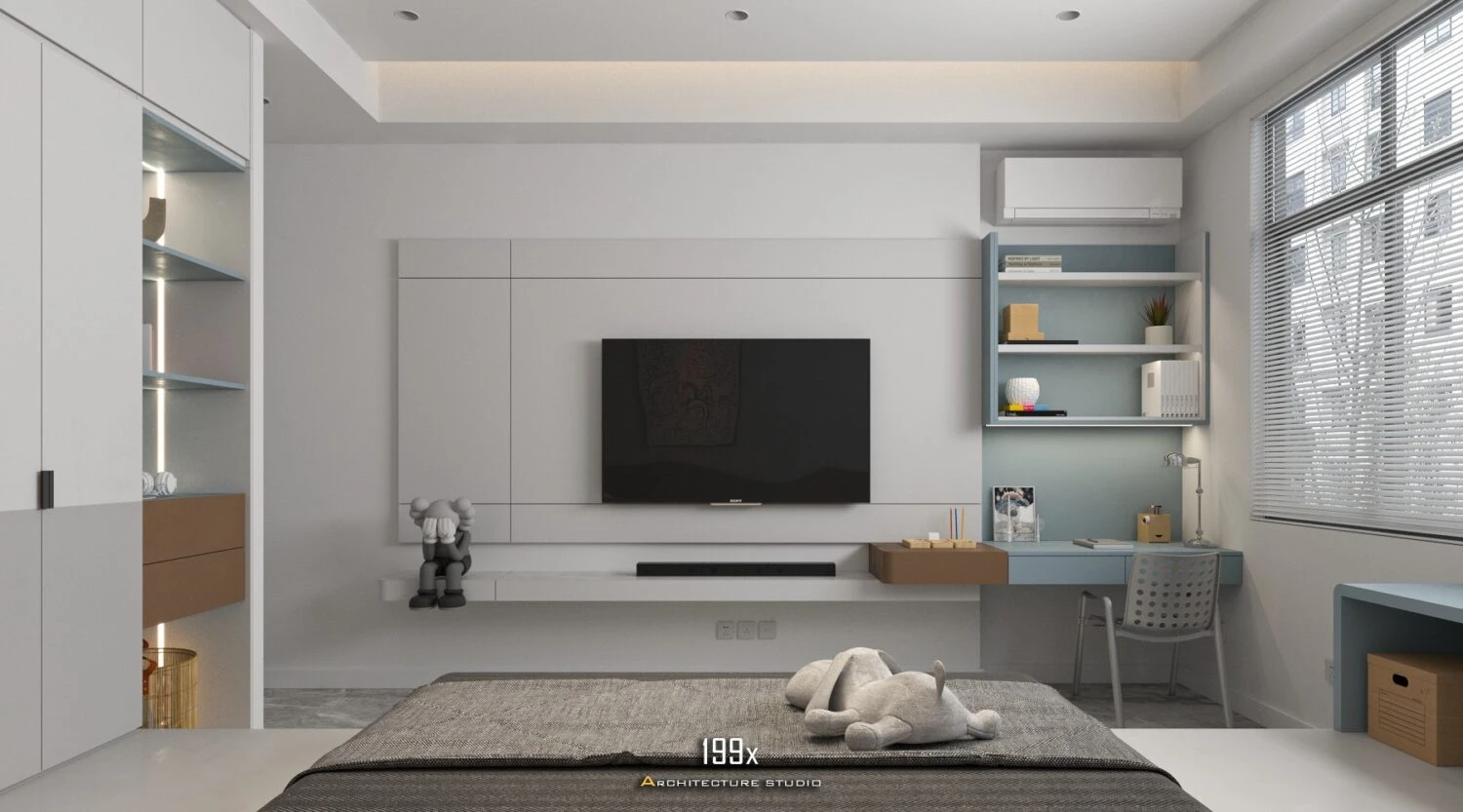 SketchUp Free Bedroom Free Sketchup Scene Download Vray Modern ID 101000724 (My Hong Vu)