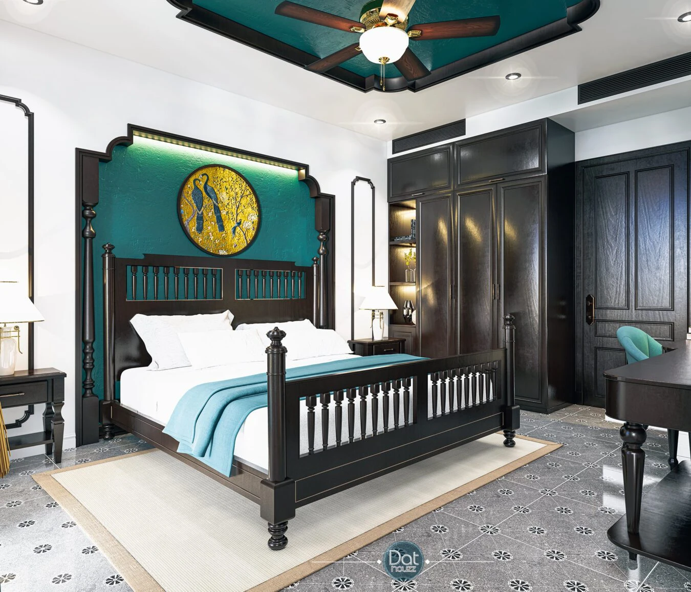 Bedroom Indochine Enscape Model Free Download ID 101000592 (Dat Houzz)