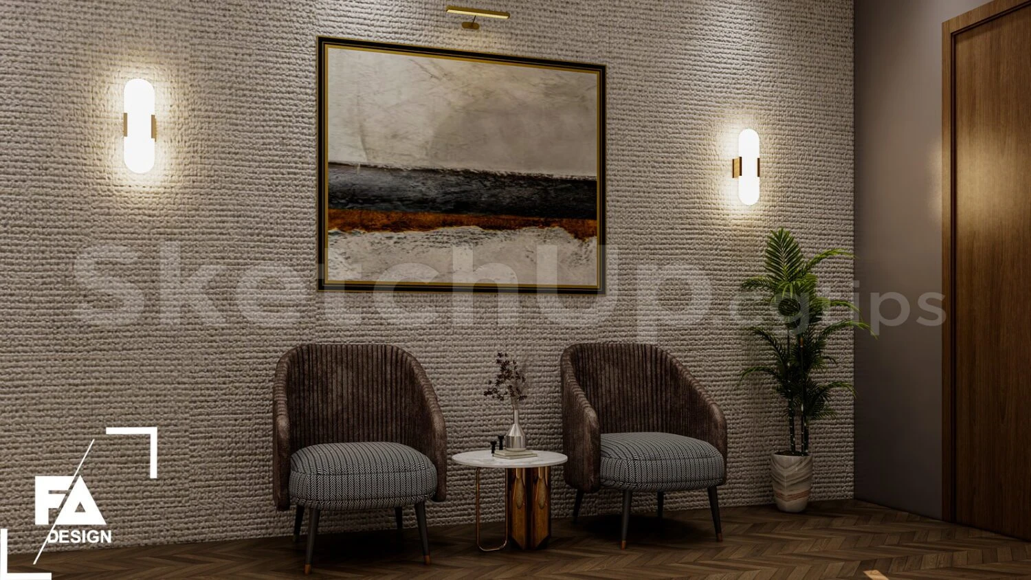 Bedroom Modern Enscape Sketchup Model Free Download ID 101000720 (FA Design)